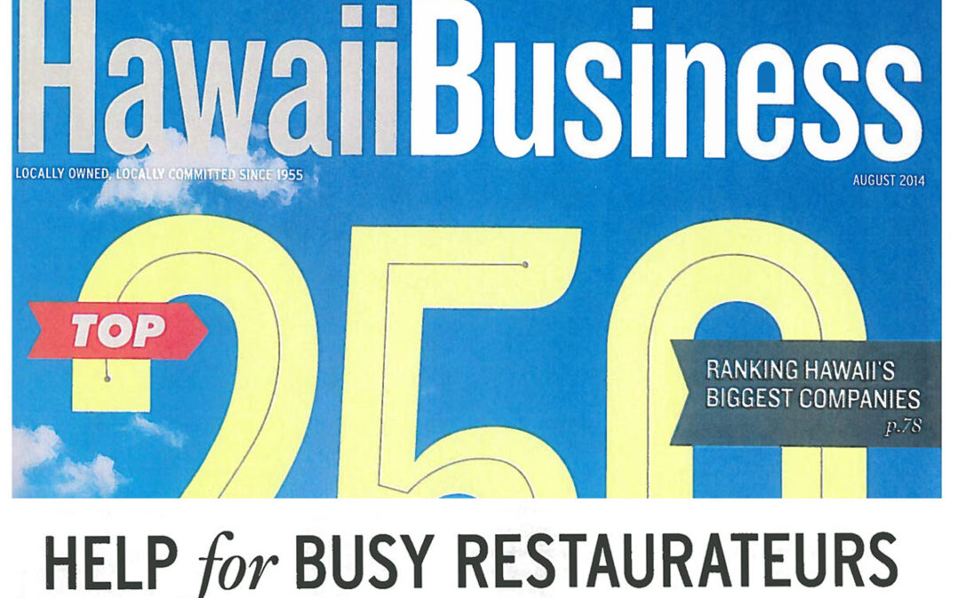 Hawaii Business: Help for busy restaurateurs