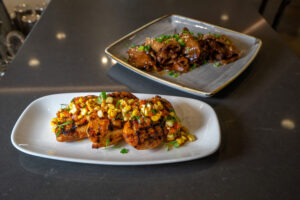 Pulehu Grilled Chicken Breast with Prime Rib