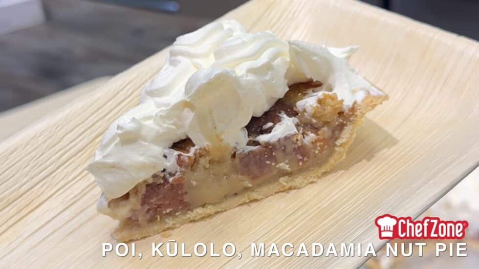 Poi Kūlolo Macadamia Nut Pie | ChefZone